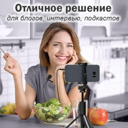 Микрофон петличный для смартфона и ПК, Borofone BFK11